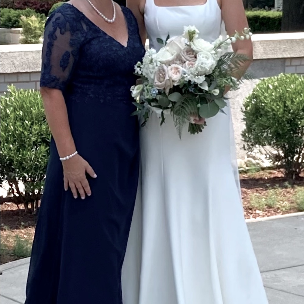 Mother of the Bride gown size 12 Navy Blue Azazie